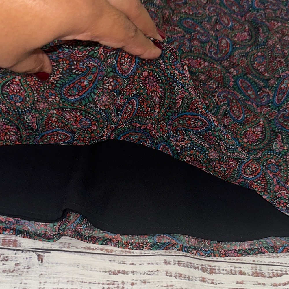 LOFT Multicolor Paisley Blouse Sz. M - Picture 7 of 7